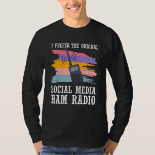 Camiseta Rádio Cb Preferir rádio original de ham de mídia s