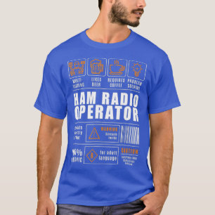 Camiseta Rádio Engraçado Hilarious Ham Amateur