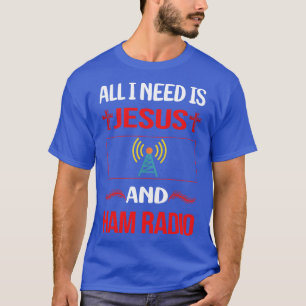 Camiseta Rádio Engraçado Jesus Ham Rádio Amador