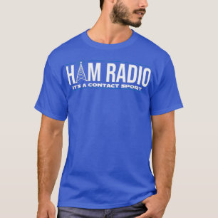 Camiseta Rádio Funny Ham É Um Rádio De Contato Do Esport
