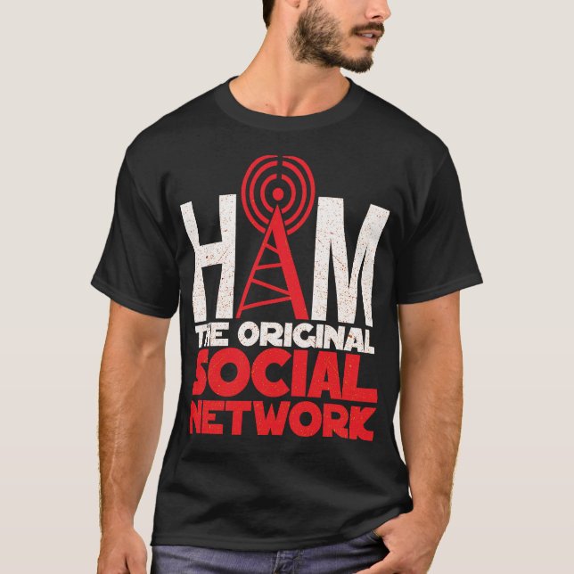 Camiseta Rádio Ham A Rede Social Original (Frente)