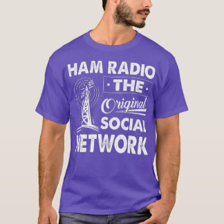 Camiseta Rádio Ham A Rede Social Original Engraçado Amateu