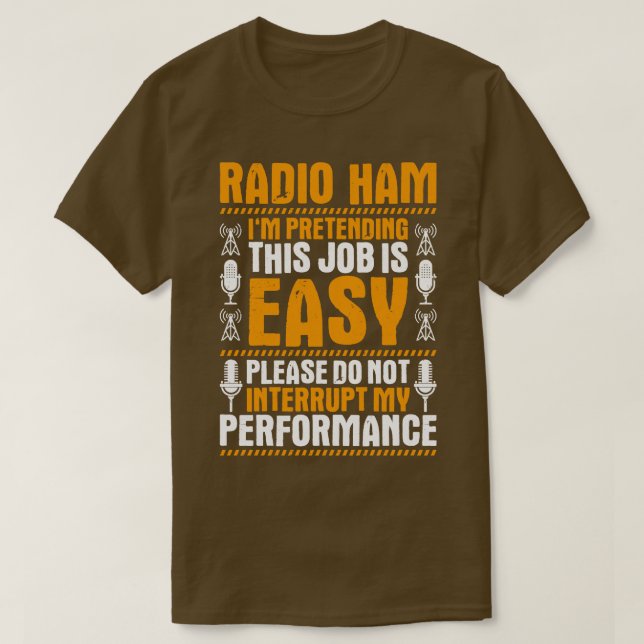 Camiseta Rádio Ham Amateur Radio Ham (17) (Frente do Design)