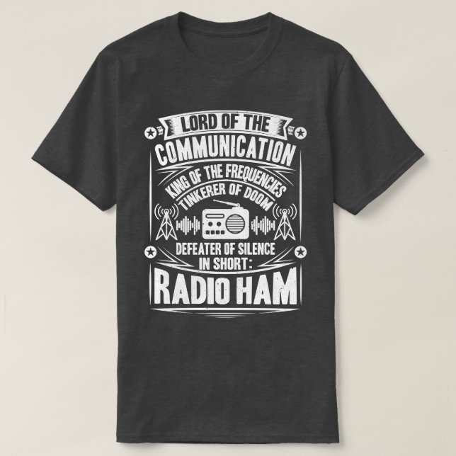 Camiseta Rádio Ham Amateur Radio Ham (18) (Frente do Design)