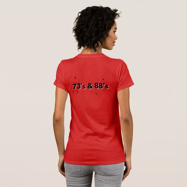 Camiseta Rádio Ham dos anos 73 e 88 (Parte Traseira Completa)