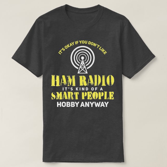 Camiseta Rádio Ham Oferece Rádio Amador (1) (Frente do Design)