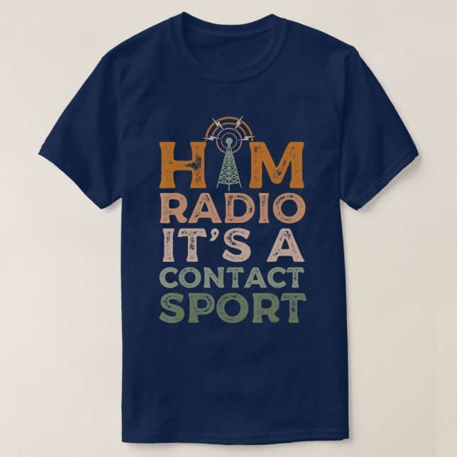 Camiseta Rádio Ham Radio Amateur Radio Morse Code (Frente do Design)