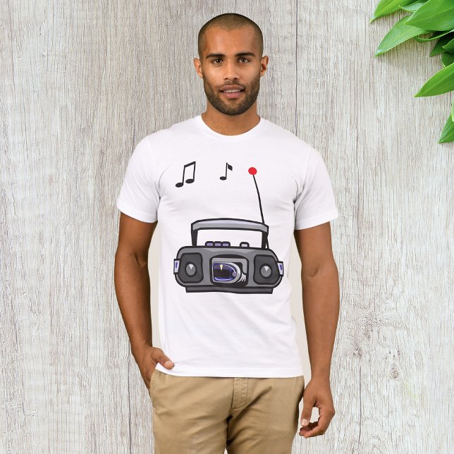 Camiseta Rádio Jogando Música Mens T-Shirt (Criador carregado)