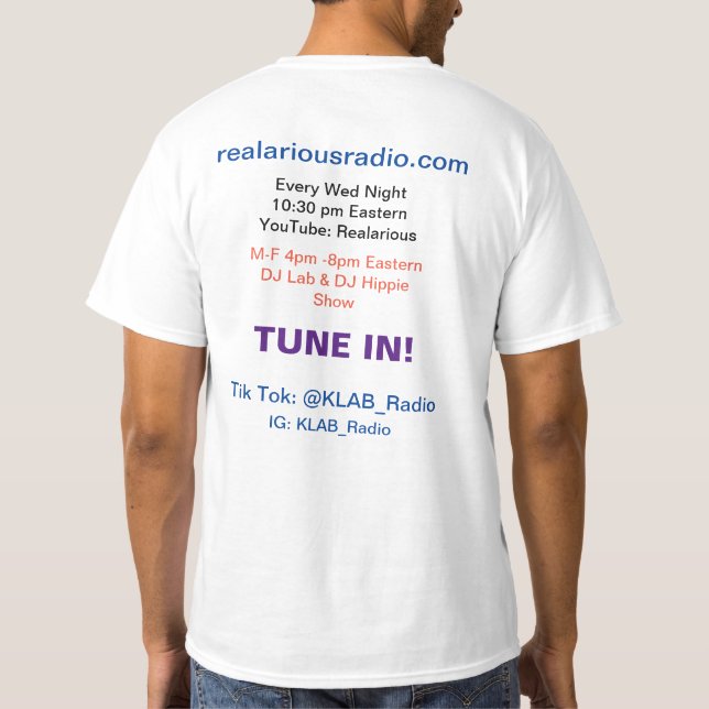 Camiseta Rádio KLAB (Verso)