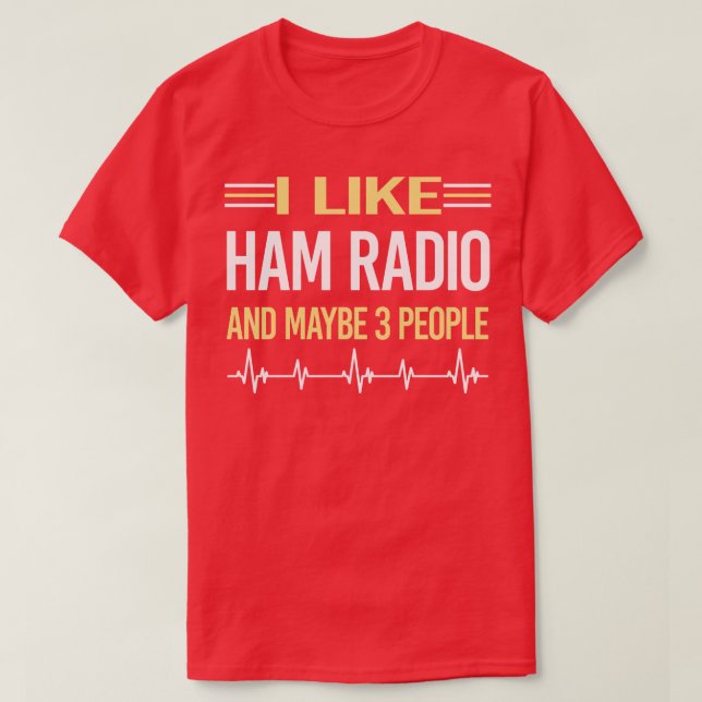 Camiseta Rádio Pessoas Ham Rádio Amador (Frente do Design)
