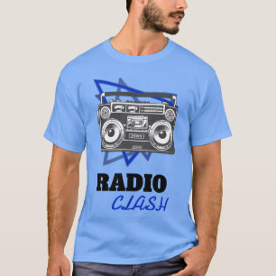 Camiseta Rádio Punk Rock Clash Retro Boombo Music boy