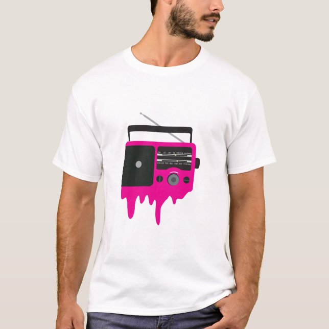Camiseta Rádio Rosa Derretendo (Frente)