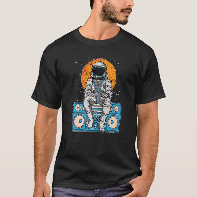 Camiseta Radio Space Astronaut  Astronomy Science Radio Spa (Frente)