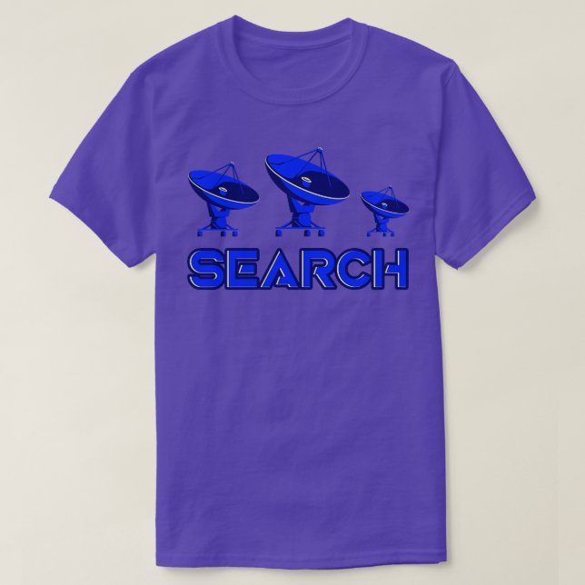 Camiseta Rádio Telescópio Busca Vida Extraterrestre (Frente do Design)