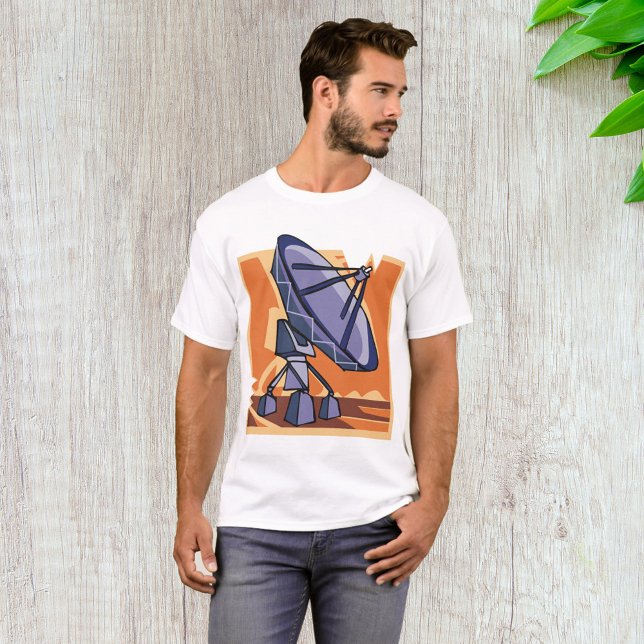 Camiseta Rádio Telescópio Exterior Ciência Espacial (Criador carregado)