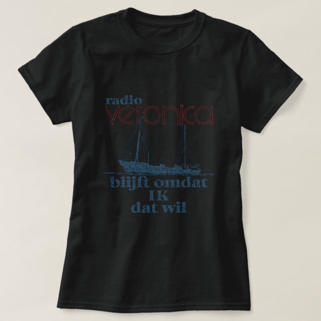 Camiseta Radio Veronica 1960 T-Shirt (Frente do Design)