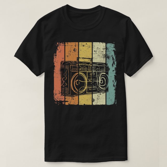 Camiseta Rádio Vintage Music Box (Frente do Design)