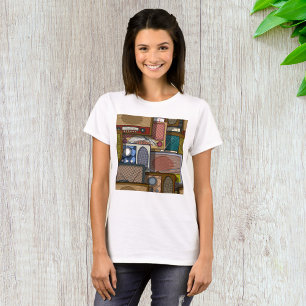 Camiseta Rádio Vintage Retro Antigo de Meados do Século