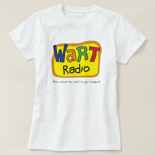 Camiseta Rádio WART Estação Retro Ficcional (Frente do Design)