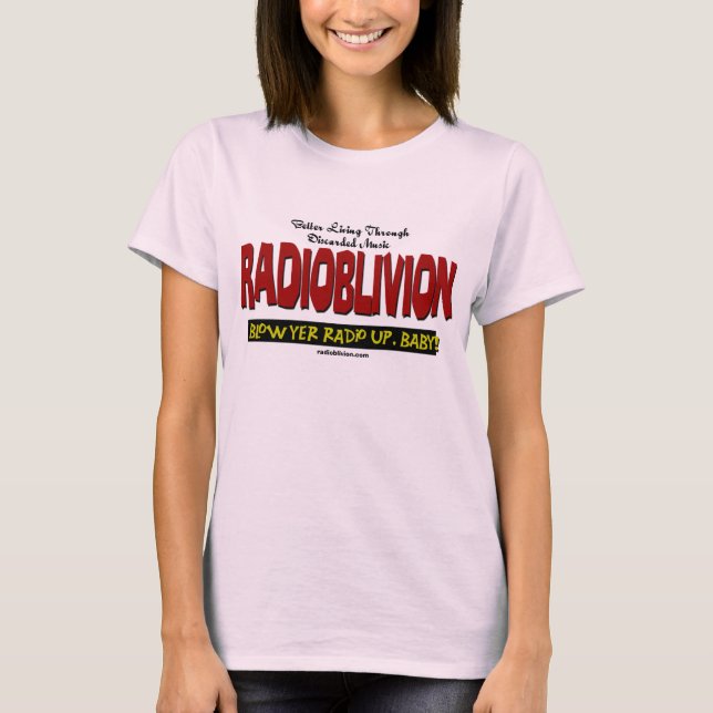 Camiseta RadiOblivion - Branco Explosivo (Frente)
