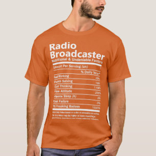 Camiseta Radiodifusão Nutricional E Undeni