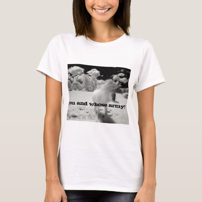 Camiseta Radiohead você e cujo exército? (Frente)