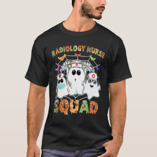 Camiseta Radiologia Enfermeira Esquadrão Boo Correspondênci