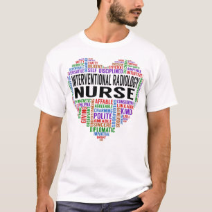 Camiseta Radiologia Interventiva Enfermeira Coração