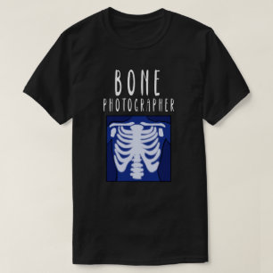 Camiseta Radiologia Médico radiologista, osso, fotógrafo