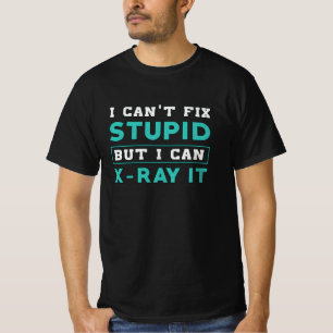 Camiseta Radiologia Não Consigo Corrigir Estúpidos, mas pos