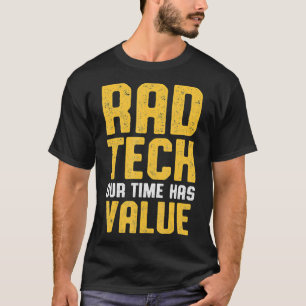 Camiseta Radiologia Rad Tech de Valor Tecnológico Radioló