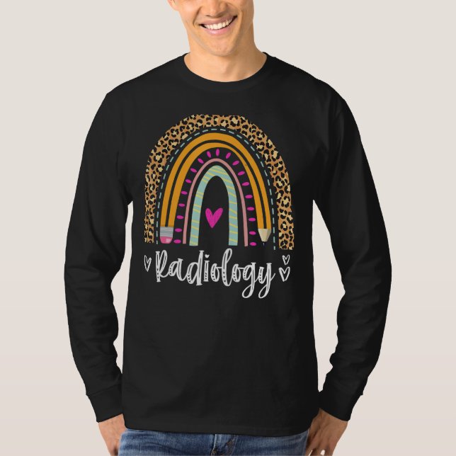 Camiseta Radiologia Rainbow X Ray Tech (Frente)