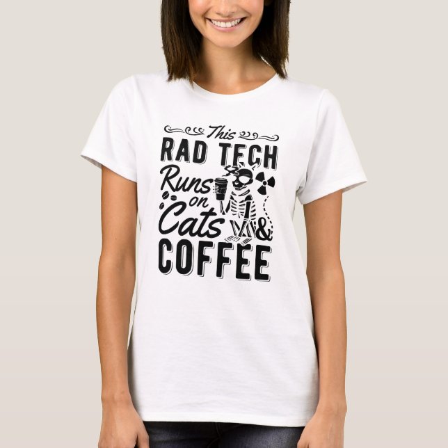Camiseta Radiologia Xray Essa Tecnologia Rad Executa Gatos  (Frente)