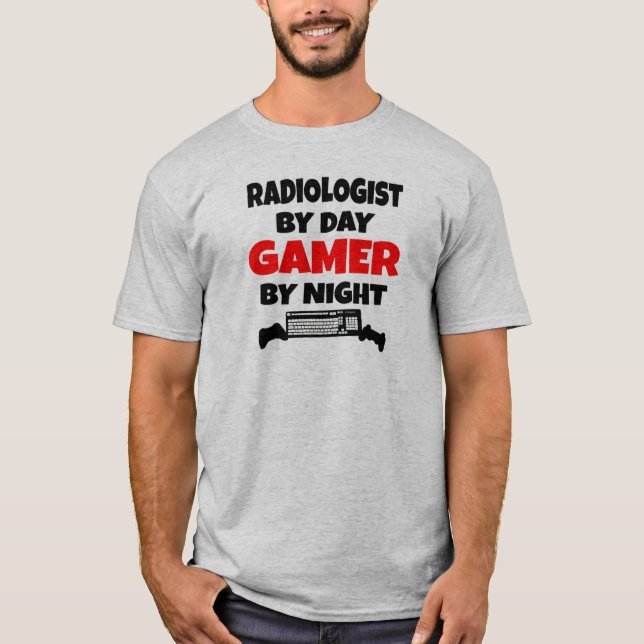 Camiseta Radiologista Adora Jogar Videos games (Frente)