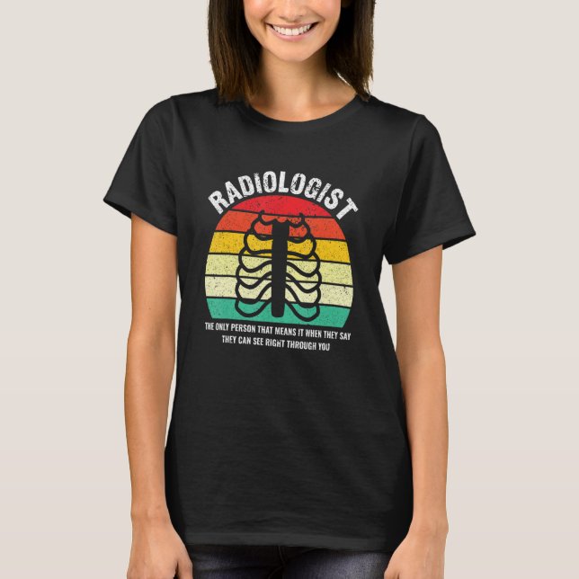 Camiseta Radiologista Definição Rad Tech Radiologista (Frente)