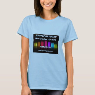 Camiseta Radioportugas , nas ondas da web , feminino