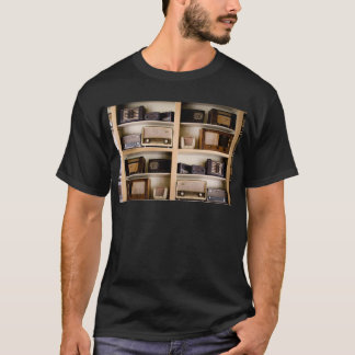 Camiseta Rádios velhos dos anos 50 do vintage em