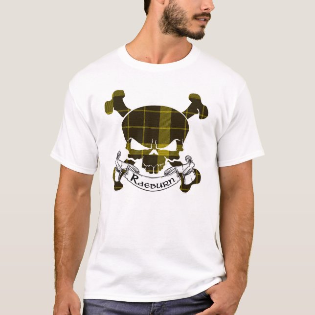 Camiseta Raeburn Tartan Skull (Frente)
