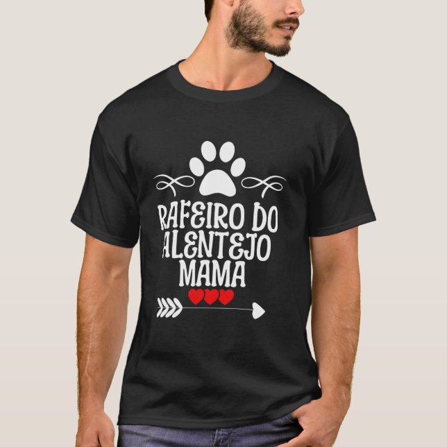 Camiseta Rafeiro Do Alentejo Mama para o Natal do Dia das M (Frente)