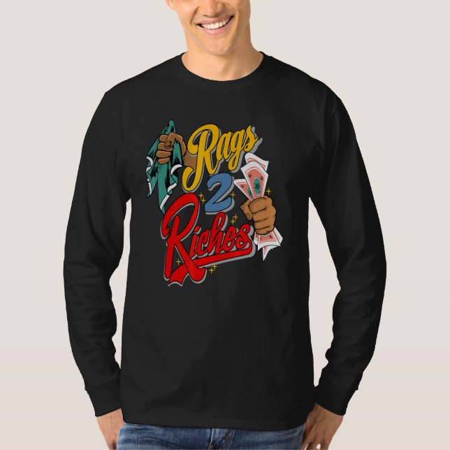 Camiseta Rag 2 Riches SE Black Multi 1s Matching (Frente)