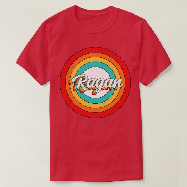 Camiseta Ragan Name Shirt Vintage Ragan Circle (Frente do Design)