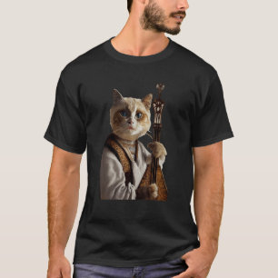 Camiseta Ragdoll Antropomórfico Gato que Veste Largura Medi