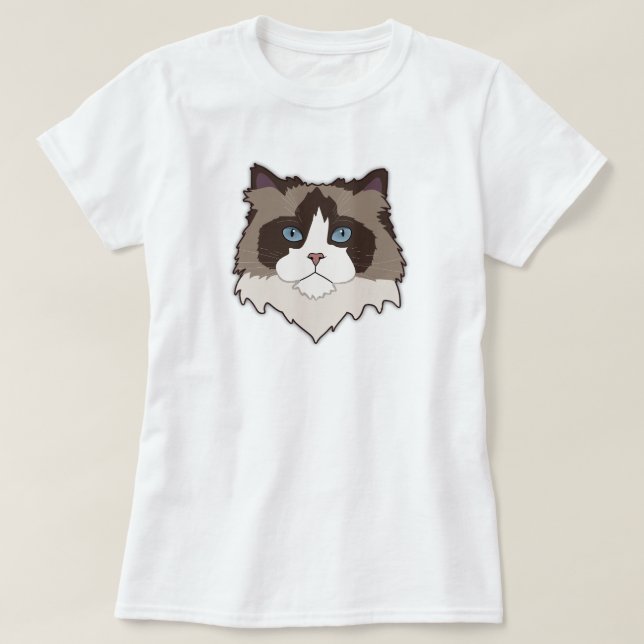Camiseta Ragdoll Cat (Frente do Design)