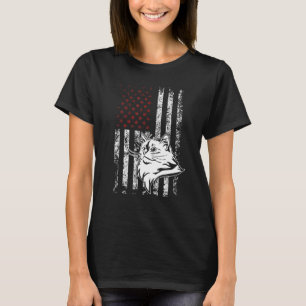 Camiseta Ragdoll Cat EUA Flag Patriotic Vintage