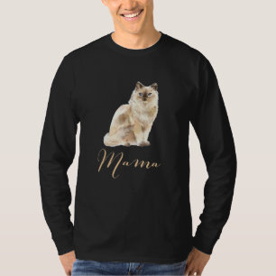 Camiseta Ragdoll Cat Mama Cat Mãe Gato Mamãe Presente Gato