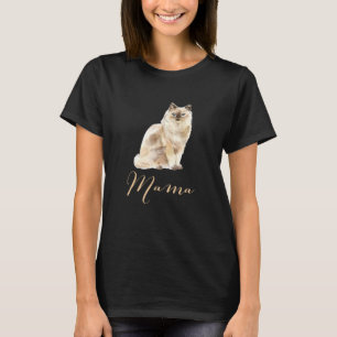 Camiseta Ragdoll Cat Mama Cat Mãe Gato Mamãe Presente Gato