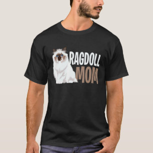 Camiseta Ragdoll Cat Mamãe, Dono Engraçado de Gato Amantes