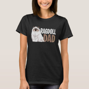 Camiseta Ragdoll Cat Pai Proprietário de Gatos
