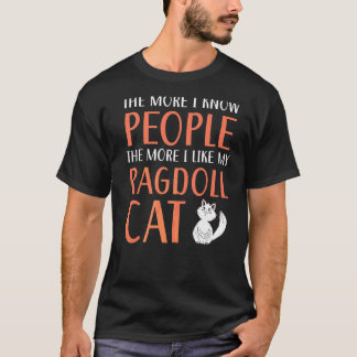 Camiseta Ragdoll Cats Proprietário Gatinho Paw Love Meow Ki
