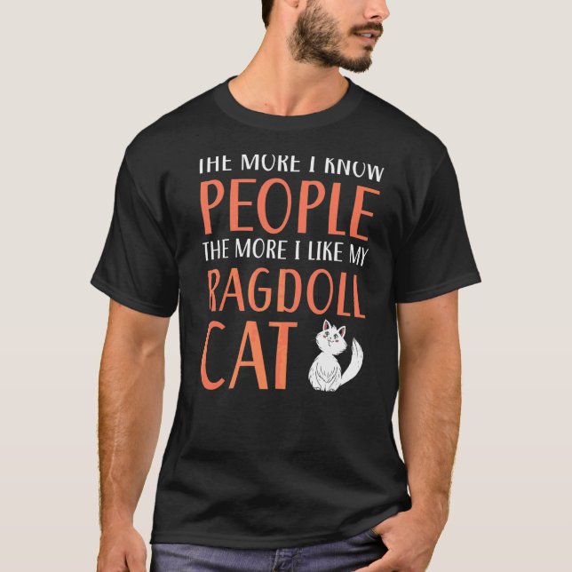 Camiseta Ragdoll Cats Proprietário Gatinho Paw Love Meow Ki (Frente)